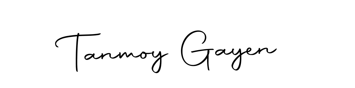 Create a beautiful signature design for name Tanmoy Gayen. With this signature (Autography-DOLnW) fonts, you can make a handwritten signature for free. Tanmoy Gayen signature style 10 images and pictures png