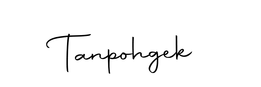 Use a signature maker to create a handwritten signature online. With this signature software, you can design (Autography-DOLnW) your own signature for name Tanpohgek. Tanpohgek signature style 10 images and pictures png