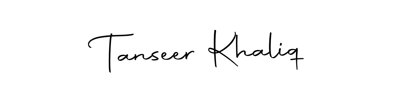 Create a beautiful signature design for name Tanseer Khaliq. With this signature (Autography-DOLnW) fonts, you can make a handwritten signature for free. Tanseer Khaliq signature style 10 images and pictures png