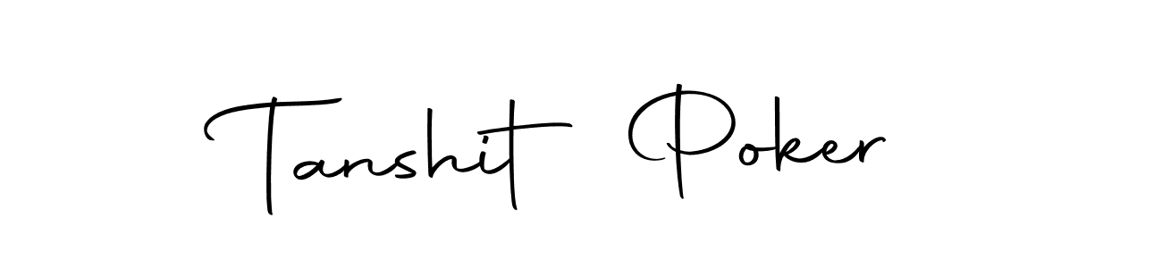 Make a beautiful signature design for name Tanshit Poker. With this signature (Autography-DOLnW) style, you can create a handwritten signature for free. Tanshit Poker signature style 10 images and pictures png