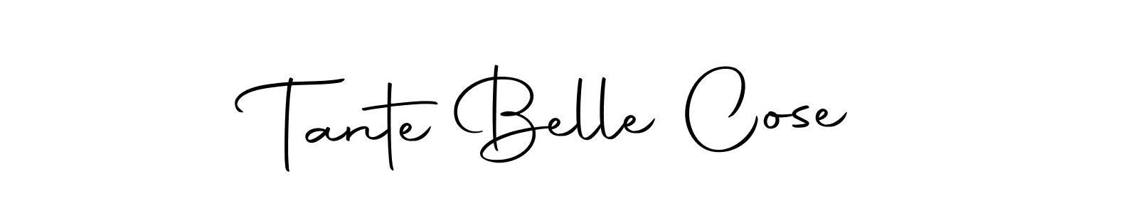Make a beautiful signature design for name Tante Belle Cose. With this signature (Autography-DOLnW) style, you can create a handwritten signature for free. Tante Belle Cose signature style 10 images and pictures png