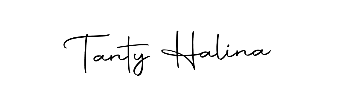 You should practise on your own different ways (Autography-DOLnW) to write your name (Tanty Halina) in signature. don't let someone else do it for you. Tanty Halina signature style 10 images and pictures png