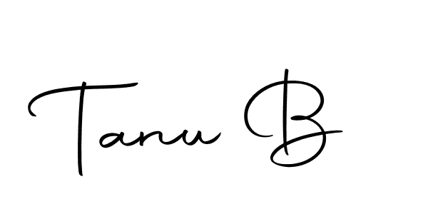 How to make Tanu B signature? Autography-DOLnW is a professional autograph style. Create handwritten signature for Tanu B name. Tanu B signature style 10 images and pictures png