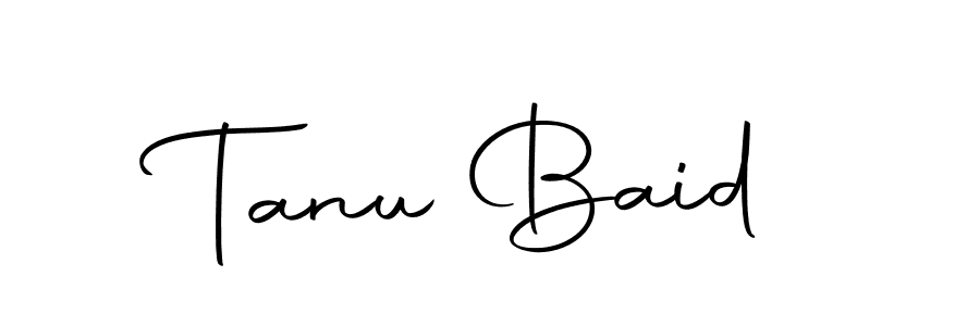 Design your own signature with our free online signature maker. With this signature software, you can create a handwritten (Autography-DOLnW) signature for name Tanu Baid. Tanu Baid signature style 10 images and pictures png
