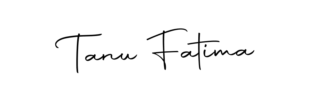 Make a beautiful signature design for name Tanu Fatima. With this signature (Autography-DOLnW) style, you can create a handwritten signature for free. Tanu Fatima signature style 10 images and pictures png