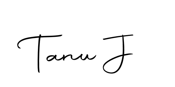 Make a beautiful signature design for name Tanu J. Use this online signature maker to create a handwritten signature for free. Tanu J signature style 10 images and pictures png