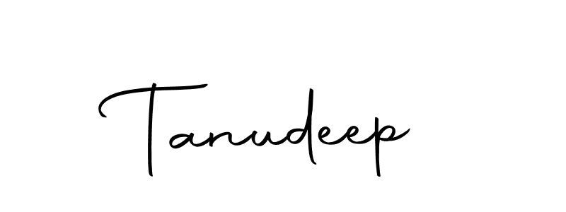 Make a beautiful signature design for name Tanudeep. With this signature (Autography-DOLnW) style, you can create a handwritten signature for free. Tanudeep signature style 10 images and pictures png