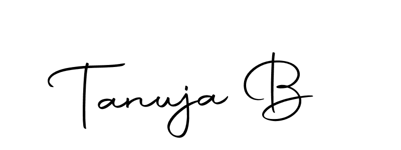 Autography-DOLnW is a professional signature style that is perfect for those who want to add a touch of class to their signature. It is also a great choice for those who want to make their signature more unique. Get Tanuja B name to fancy signature for free. Tanuja B signature style 10 images and pictures png