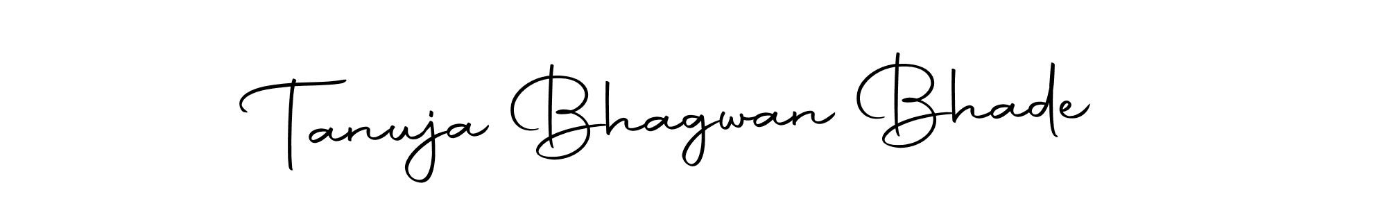 Make a beautiful signature design for name Tanuja Bhagwan Bhade. Use this online signature maker to create a handwritten signature for free. Tanuja Bhagwan Bhade signature style 10 images and pictures png