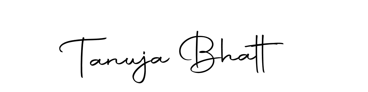 Make a beautiful signature design for name Tanuja Bhatt. With this signature (Autography-DOLnW) style, you can create a handwritten signature for free. Tanuja Bhatt signature style 10 images and pictures png