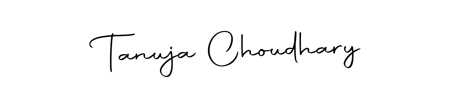 You should practise on your own different ways (Autography-DOLnW) to write your name (Tanuja Choudhary) in signature. don't let someone else do it for you. Tanuja Choudhary signature style 10 images and pictures png