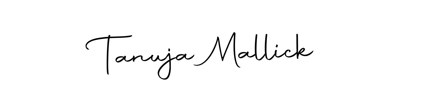 Create a beautiful signature design for name Tanuja Mallick. With this signature (Autography-DOLnW) fonts, you can make a handwritten signature for free. Tanuja Mallick signature style 10 images and pictures png