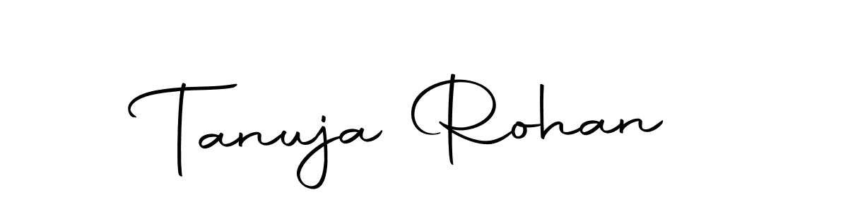 Tanuja Rohan stylish signature style. Best Handwritten Sign (Autography-DOLnW) for my name. Handwritten Signature Collection Ideas for my name Tanuja Rohan. Tanuja Rohan signature style 10 images and pictures png