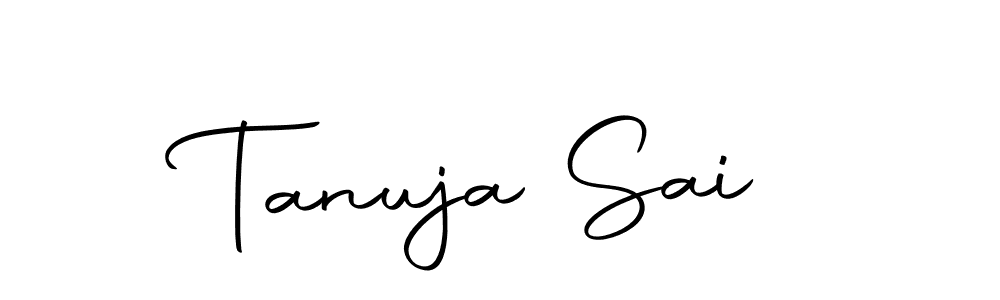 How to make Tanuja Sai name signature. Use Autography-DOLnW style for creating short signs online. This is the latest handwritten sign. Tanuja Sai signature style 10 images and pictures png