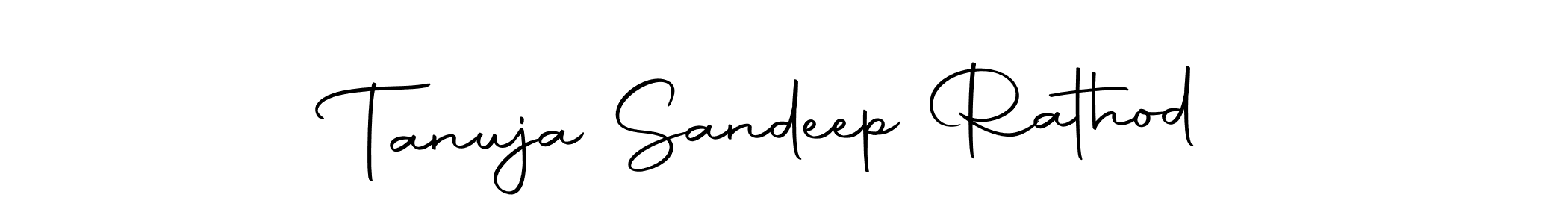 Autography-DOLnW is a professional signature style that is perfect for those who want to add a touch of class to their signature. It is also a great choice for those who want to make their signature more unique. Get Tanuja Sandeep Rathod name to fancy signature for free. Tanuja Sandeep Rathod signature style 10 images and pictures png
