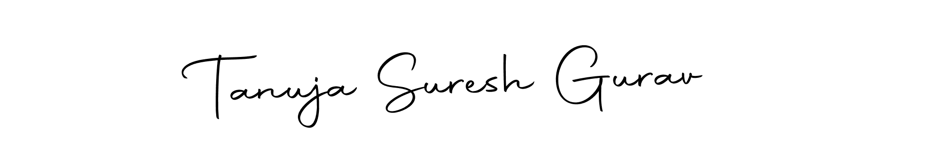 if you are searching for the best signature style for your name Tanuja Suresh Gurav. so please give up your signature search. here we have designed multiple signature styles  using Autography-DOLnW. Tanuja Suresh Gurav signature style 10 images and pictures png