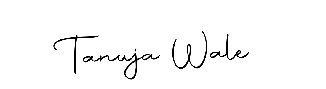 Create a beautiful signature design for name Tanuja Wale. With this signature (Autography-DOLnW) fonts, you can make a handwritten signature for free. Tanuja Wale signature style 10 images and pictures png