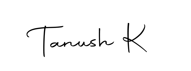 Tanush K stylish signature style. Best Handwritten Sign (Autography-DOLnW) for my name. Handwritten Signature Collection Ideas for my name Tanush K. Tanush K signature style 10 images and pictures png