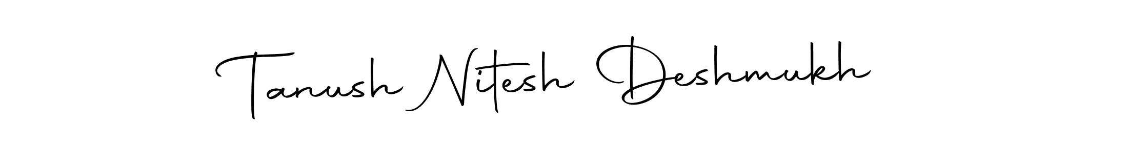 Use a signature maker to create a handwritten signature online. With this signature software, you can design (Autography-DOLnW) your own signature for name Tanush Nitesh Deshmukh. Tanush Nitesh Deshmukh signature style 10 images and pictures png