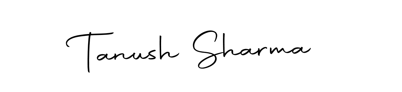 You should practise on your own different ways (Autography-DOLnW) to write your name (Tanush Sharma) in signature. don't let someone else do it for you. Tanush Sharma signature style 10 images and pictures png