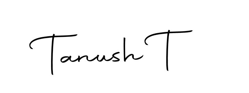 Use a signature maker to create a handwritten signature online. With this signature software, you can design (Autography-DOLnW) your own signature for name Tanush T. Tanush T signature style 10 images and pictures png