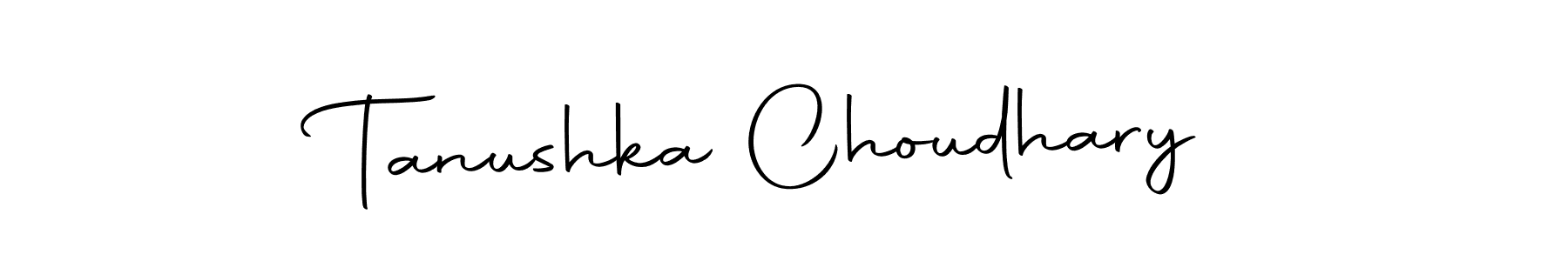 Make a beautiful signature design for name Tanushka Choudhary. With this signature (Autography-DOLnW) style, you can create a handwritten signature for free. Tanushka Choudhary signature style 10 images and pictures png