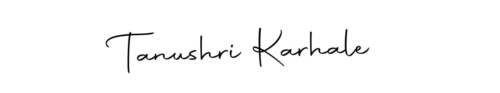 Design your own signature with our free online signature maker. With this signature software, you can create a handwritten (Autography-DOLnW) signature for name Tanushri Karhale. Tanushri Karhale signature style 10 images and pictures png