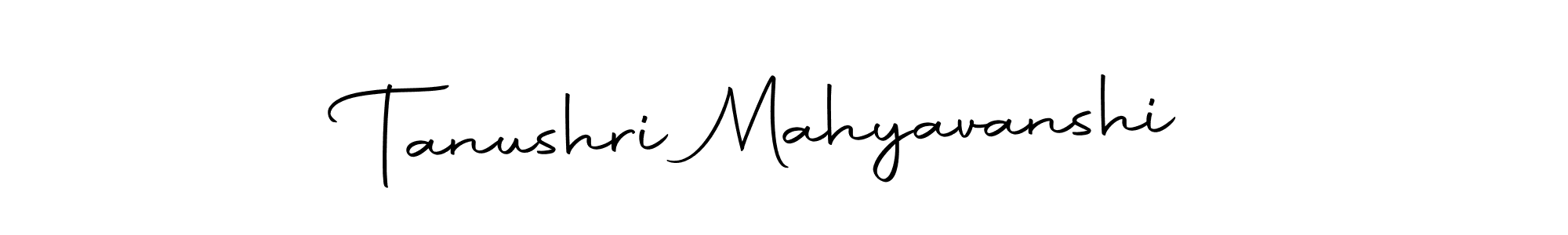 Also we have Tanushri Mahyavanshi name is the best signature style. Create professional handwritten signature collection using Autography-DOLnW autograph style. Tanushri Mahyavanshi signature style 10 images and pictures png