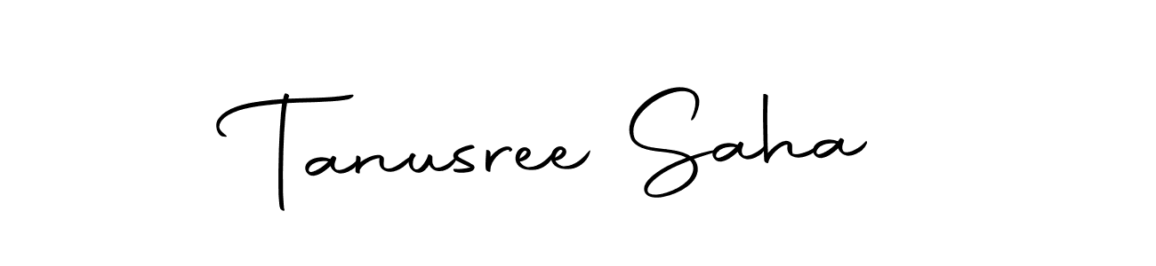 Create a beautiful signature design for name Tanusree Saha. With this signature (Autography-DOLnW) fonts, you can make a handwritten signature for free. Tanusree Saha signature style 10 images and pictures png