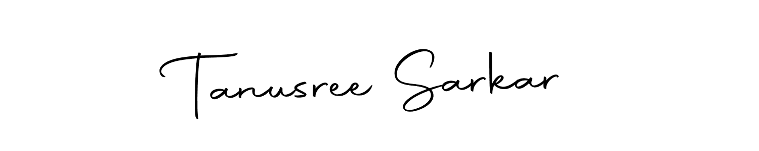 Design your own signature with our free online signature maker. With this signature software, you can create a handwritten (Autography-DOLnW) signature for name Tanusree Sarkar. Tanusree Sarkar signature style 10 images and pictures png