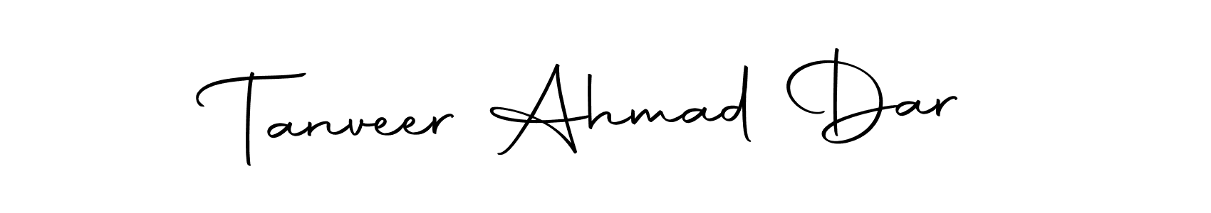 This is the best signature style for the Tanveer Ahmad Dar name. Also you like these signature font (Autography-DOLnW). Mix name signature. Tanveer Ahmad Dar signature style 10 images and pictures png