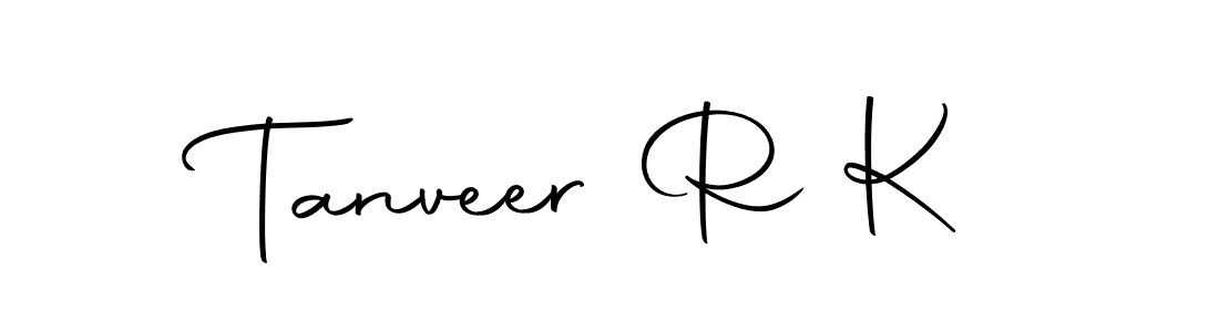 How to Draw Tanveer R K signature style? Autography-DOLnW is a latest design signature styles for name Tanveer R K. Tanveer R K signature style 10 images and pictures png
