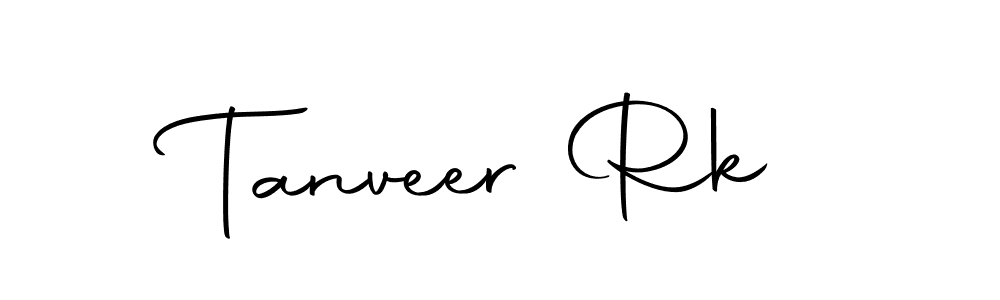 Tanveer Rk stylish signature style. Best Handwritten Sign (Autography-DOLnW) for my name. Handwritten Signature Collection Ideas for my name Tanveer Rk. Tanveer Rk signature style 10 images and pictures png