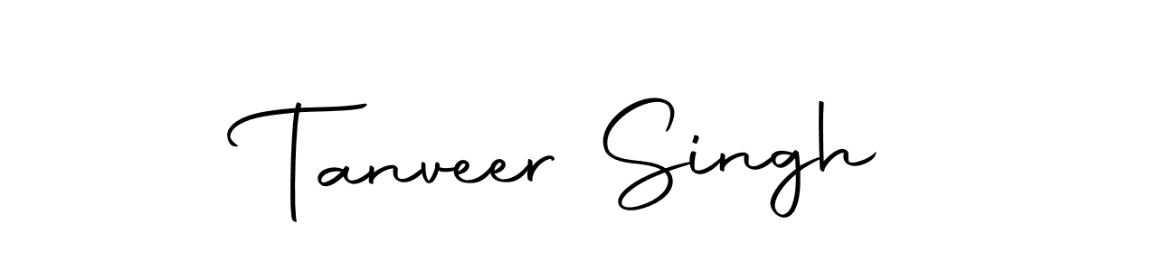 Create a beautiful signature design for name Tanveer Singh. With this signature (Autography-DOLnW) fonts, you can make a handwritten signature for free. Tanveer Singh signature style 10 images and pictures png