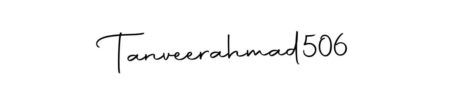 Create a beautiful signature design for name Tanveerahmad506. With this signature (Autography-DOLnW) fonts, you can make a handwritten signature for free. Tanveerahmad506 signature style 10 images and pictures png