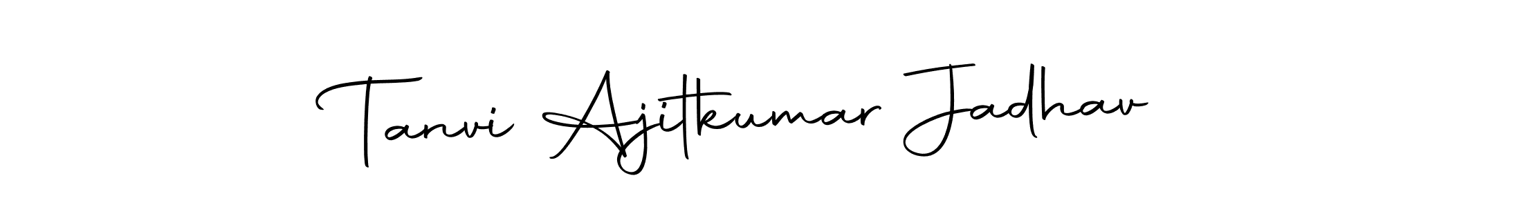 Create a beautiful signature design for name Tanvi Ajitkumar Jadhav. With this signature (Autography-DOLnW) fonts, you can make a handwritten signature for free. Tanvi Ajitkumar Jadhav signature style 10 images and pictures png