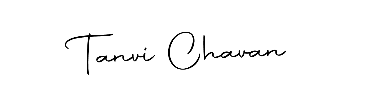 How to make Tanvi Chavan name signature. Use Autography-DOLnW style for creating short signs online. This is the latest handwritten sign. Tanvi Chavan signature style 10 images and pictures png