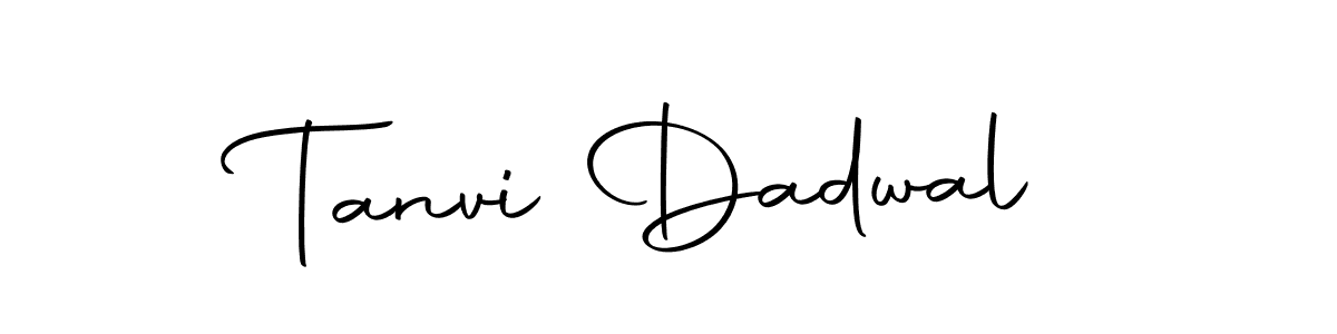 Design your own signature with our free online signature maker. With this signature software, you can create a handwritten (Autography-DOLnW) signature for name Tanvi Dadwal. Tanvi Dadwal signature style 10 images and pictures png