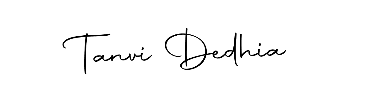 Make a beautiful signature design for name Tanvi Dedhia. Use this online signature maker to create a handwritten signature for free. Tanvi Dedhia signature style 10 images and pictures png