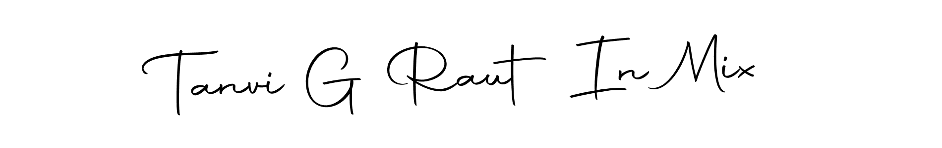 How to make Tanvi G Raut In Mix name signature. Use Autography-DOLnW style for creating short signs online. This is the latest handwritten sign. Tanvi G Raut In Mix signature style 10 images and pictures png