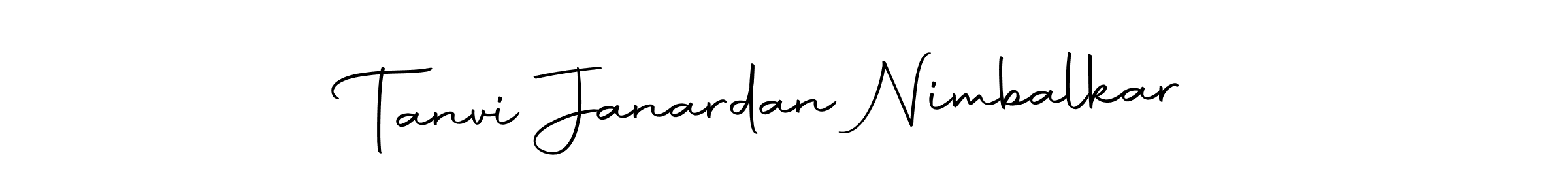 Autography-DOLnW is a professional signature style that is perfect for those who want to add a touch of class to their signature. It is also a great choice for those who want to make their signature more unique. Get Tanvi Janardan Nimbalkar name to fancy signature for free. Tanvi Janardan Nimbalkar signature style 10 images and pictures png