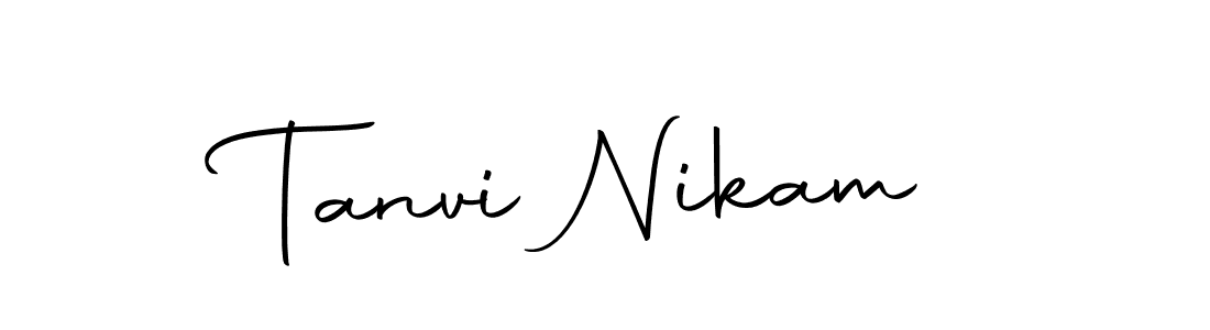 Tanvi Nikam stylish signature style. Best Handwritten Sign (Autography-DOLnW) for my name. Handwritten Signature Collection Ideas for my name Tanvi Nikam. Tanvi Nikam signature style 10 images and pictures png