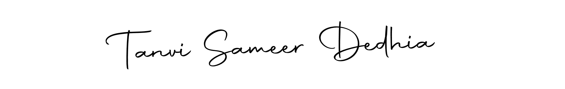 How to make Tanvi Sameer Dedhia signature? Autography-DOLnW is a professional autograph style. Create handwritten signature for Tanvi Sameer Dedhia name. Tanvi Sameer Dedhia signature style 10 images and pictures png