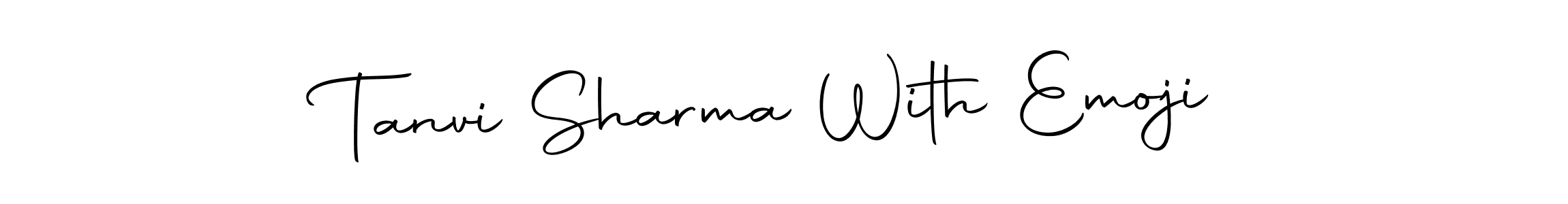 You can use this online signature creator to create a handwritten signature for the name Tanvi Sharma With Emoji. This is the best online autograph maker. Tanvi Sharma With Emoji signature style 10 images and pictures png