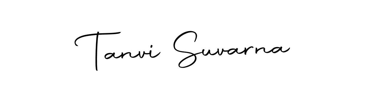 The best way (Autography-DOLnW) to make a short signature is to pick only two or three words in your name. The name Tanvi Suvarna include a total of six letters. For converting this name. Tanvi Suvarna signature style 10 images and pictures png