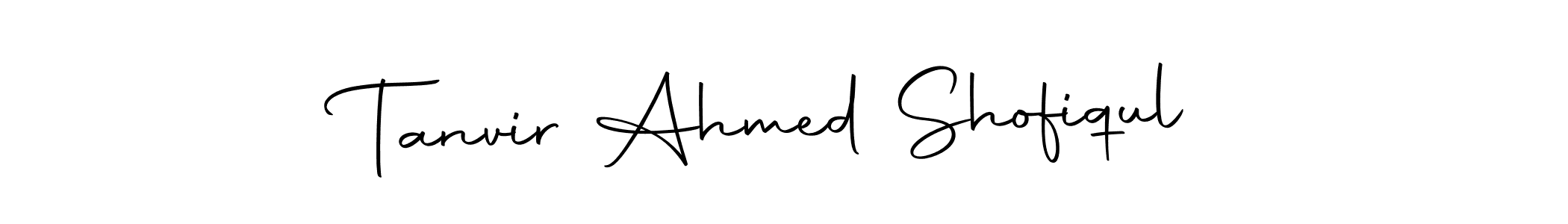 Make a beautiful signature design for name Tanvir Ahmed Shofiqul. Use this online signature maker to create a handwritten signature for free. Tanvir Ahmed Shofiqul signature style 10 images and pictures png