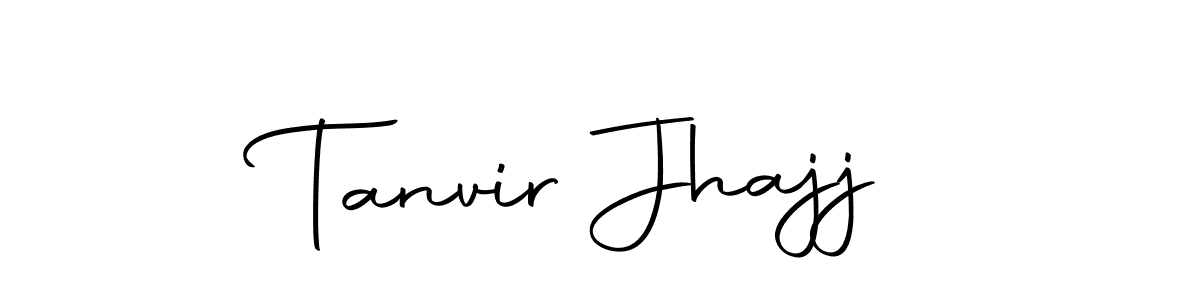 You should practise on your own different ways (Autography-DOLnW) to write your name (Tanvir Jhajj) in signature. don't let someone else do it for you. Tanvir Jhajj signature style 10 images and pictures png
