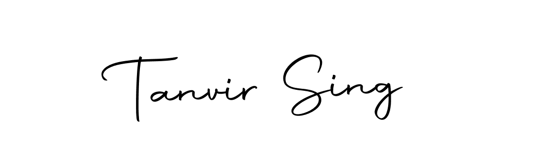 How to make Tanvir Sing name signature. Use Autography-DOLnW style for creating short signs online. This is the latest handwritten sign. Tanvir Sing signature style 10 images and pictures png