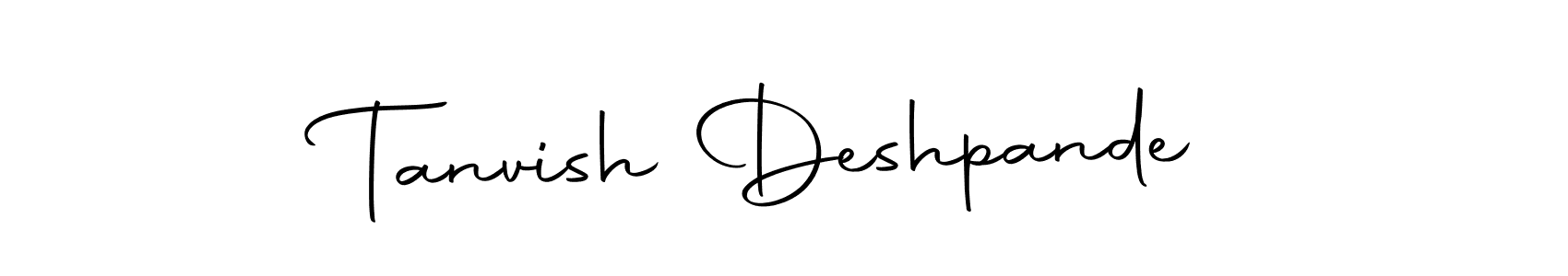 Make a beautiful signature design for name Tanvish Deshpande. With this signature (Autography-DOLnW) style, you can create a handwritten signature for free. Tanvish Deshpande signature style 10 images and pictures png