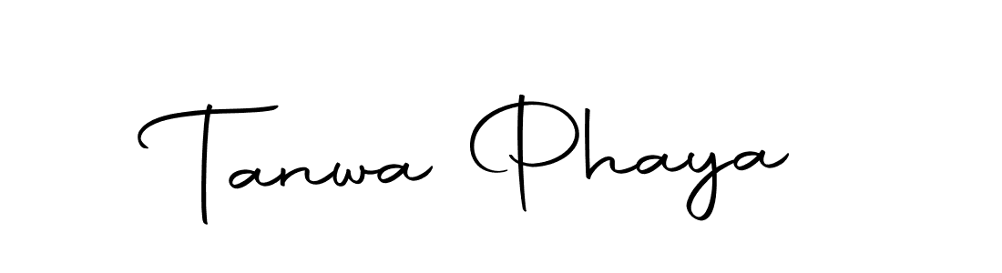 The best way (Autography-DOLnW) to make a short signature is to pick only two or three words in your name. The name Tanwa Phaya include a total of six letters. For converting this name. Tanwa Phaya signature style 10 images and pictures png